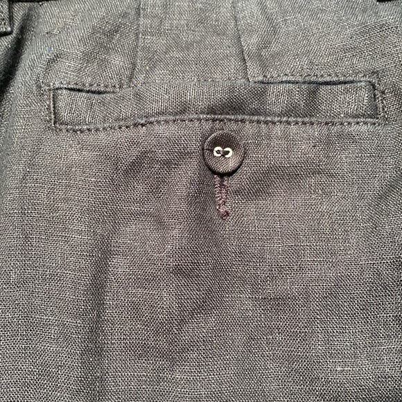 Garnet‎ Hill Classic Linen Trousers NWT - Picture 3 of 7